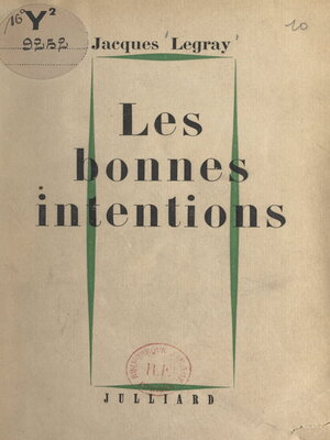 cover image of Les bonnes intentions